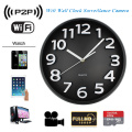 Horloges murales APP WiFi Caméra espion Caméras cachées sans fil Nanny Détection de mouvement Horloge caméra cachée